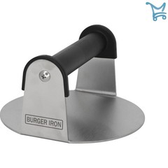 Stainless Steel Burger Press 6 Inch Flat Bottom for Smash Burgers Griddle Kit…