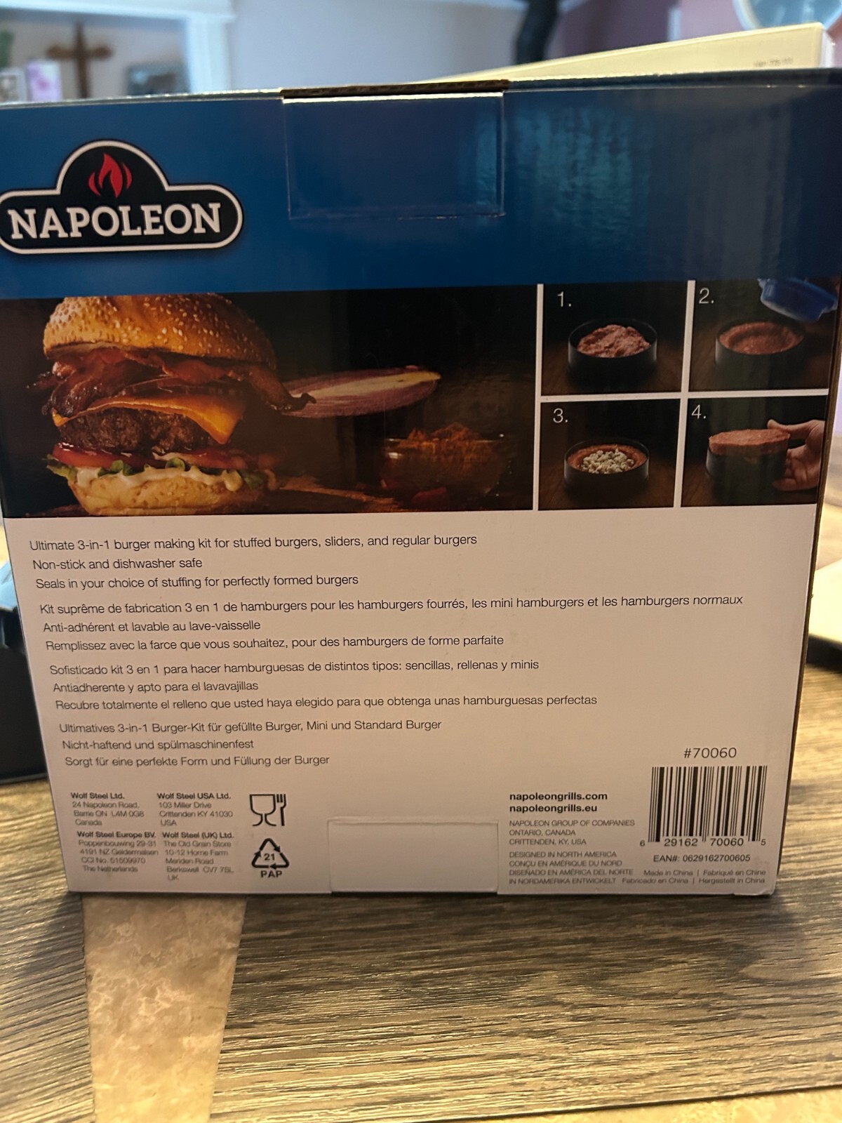 Napoleon Gourmet 3-1 hamburger patty press kit gallery