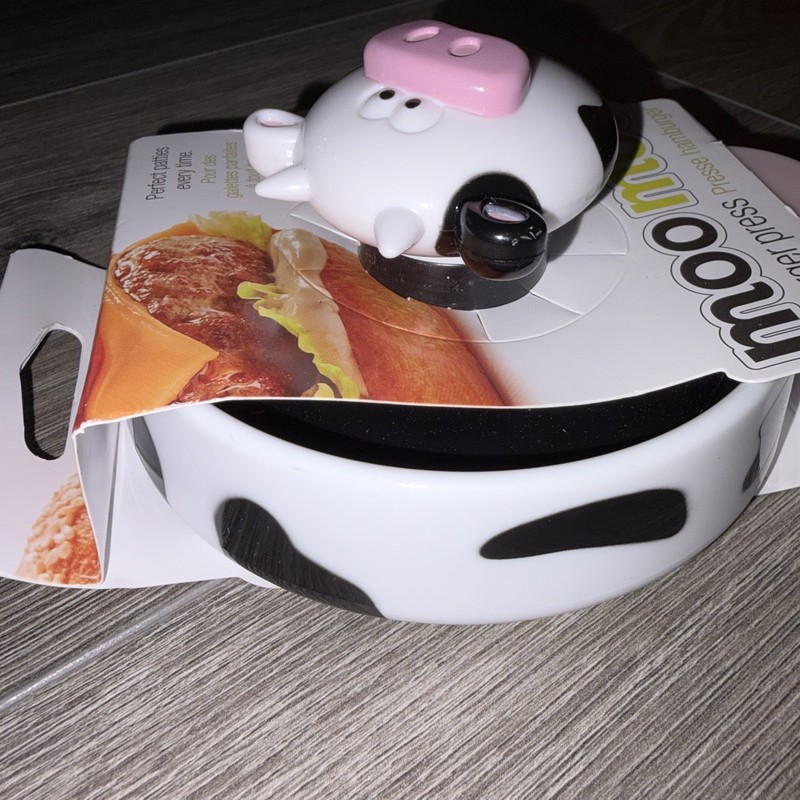 Joie Moo Moo Burger Press NIP Whimsical gallery