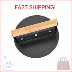 bodkar Smash Burger Press 6 inch, Round Burger Smasher Grill Press for Griddle B