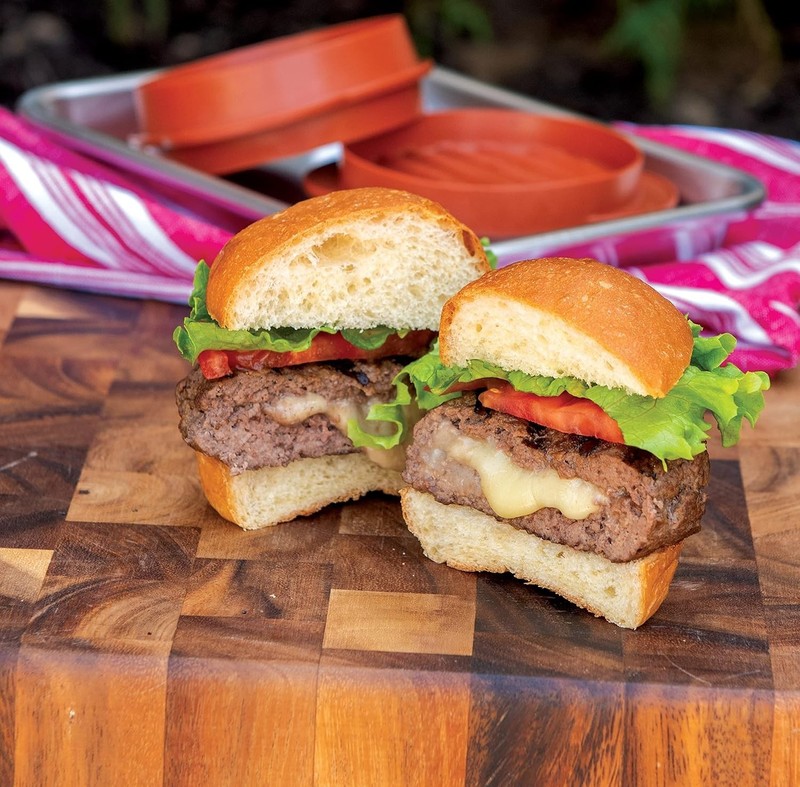 365 Indoor/Outdoor Stuffed Burger Maker & Patty Press - Create Perfect Burgers gallery