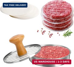 Cook Guy Burger Press 5″ Hamburger Press Patty Maker – Non-Stick Hamburger Mold