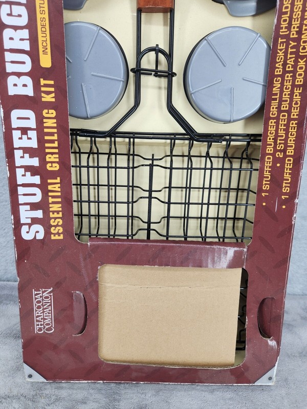 Stuff A Burger Gourmet Hamburger Set By Charcoal Companion - No Book!! gallery