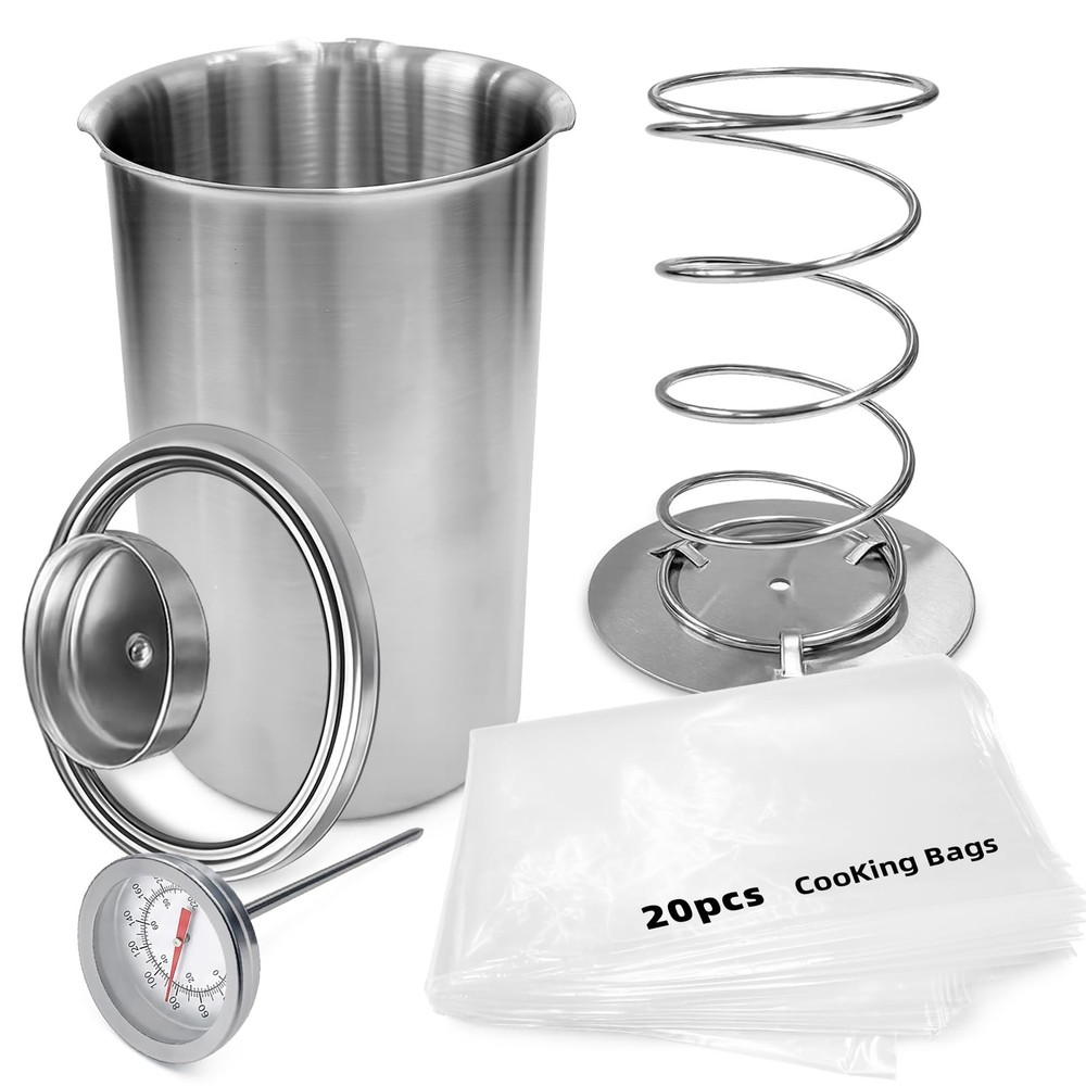 Deli Meat Press & Lunch Meat Mold 304 Stainless Steel Ham Maker with Visual W...