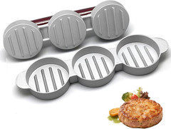 Sausage Patty Press,Mini Burger Press (Three 2.64-Inch Molds) Slider Burger Pres
