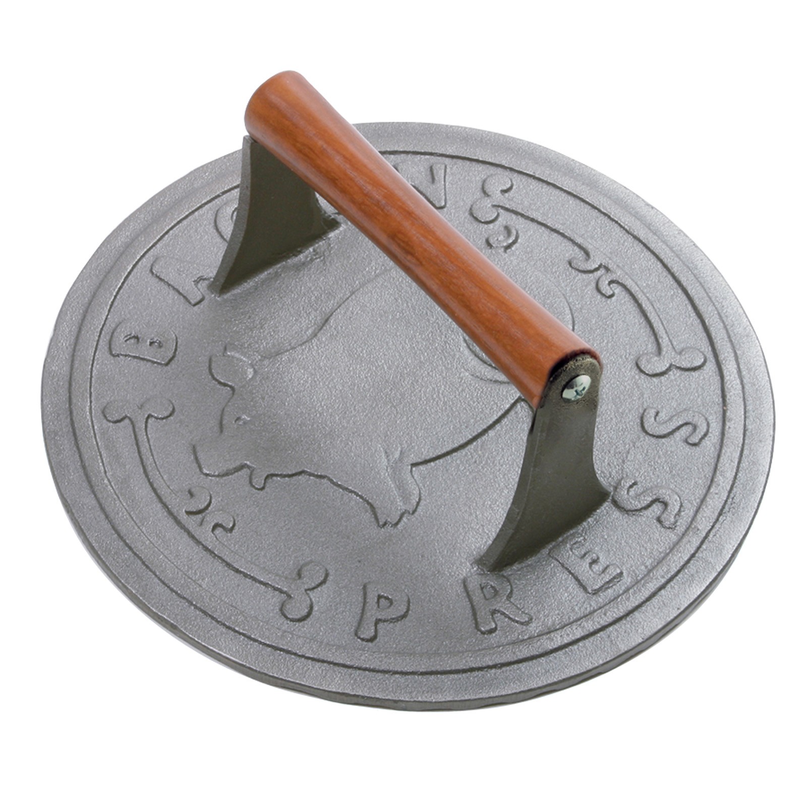 Norpro Round Cast Iron Bacon, Steak, and Burger Press, 8.75-Inch gallery