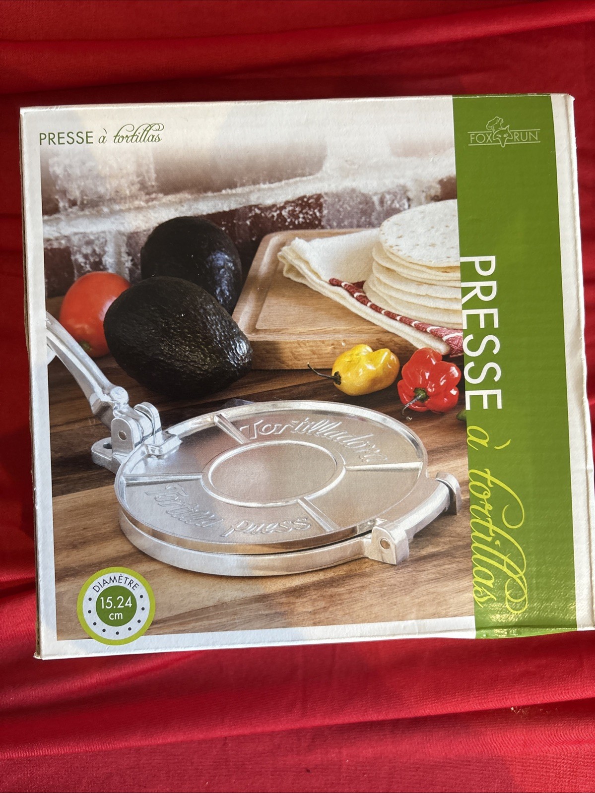 FOX RUN TORTILLA PRESS NEW IN BOX & PLASTIC gallery