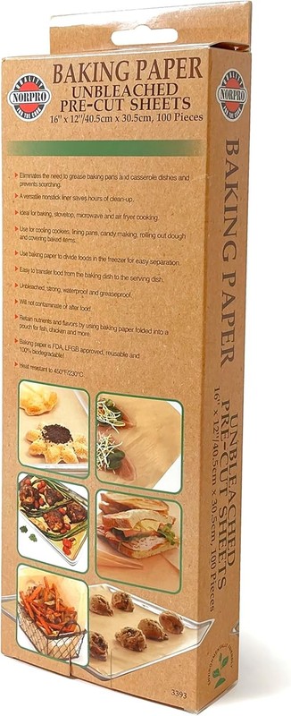 Unbleached Baking Paper Sheets Precut 16x12 gallery