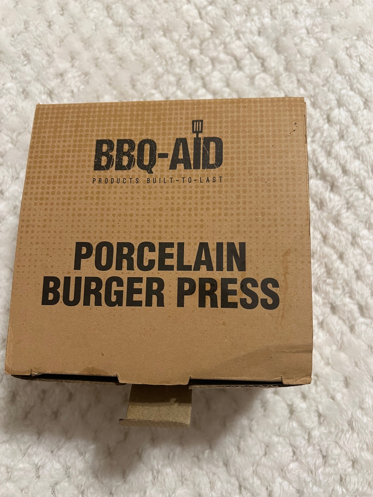 Meykers Porcelain Burger Press 5" Hamburger Patty Press Burger Mold Ring EUC gallery