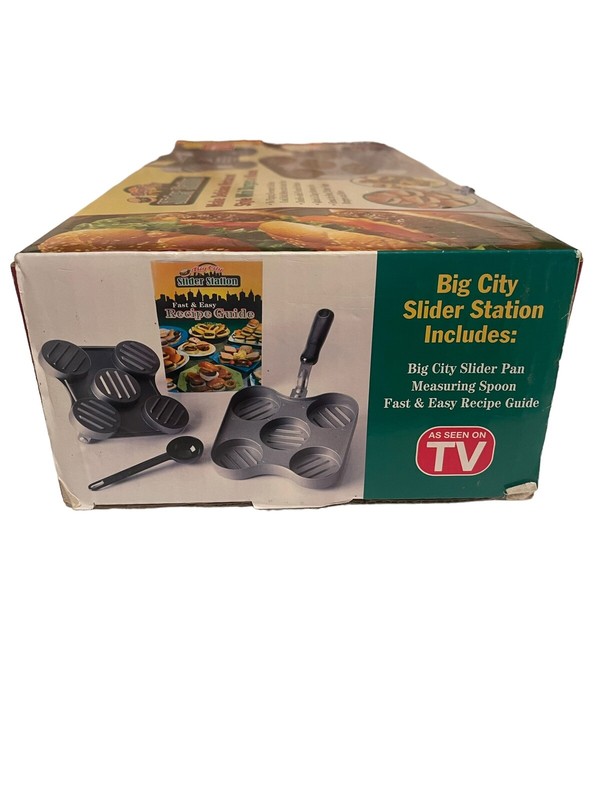 Big City Slider Station Nonstick Surface Mini Burger Maker - Open Box gallery