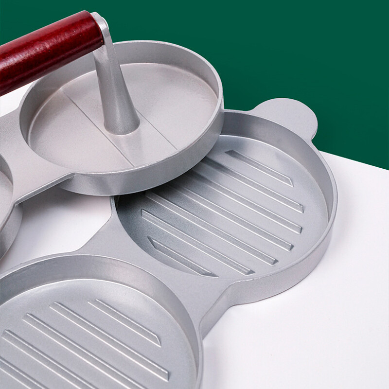 Hamburger Press Patty Maker Suit DIY Mold - Single, Double, and Triple Head gallery