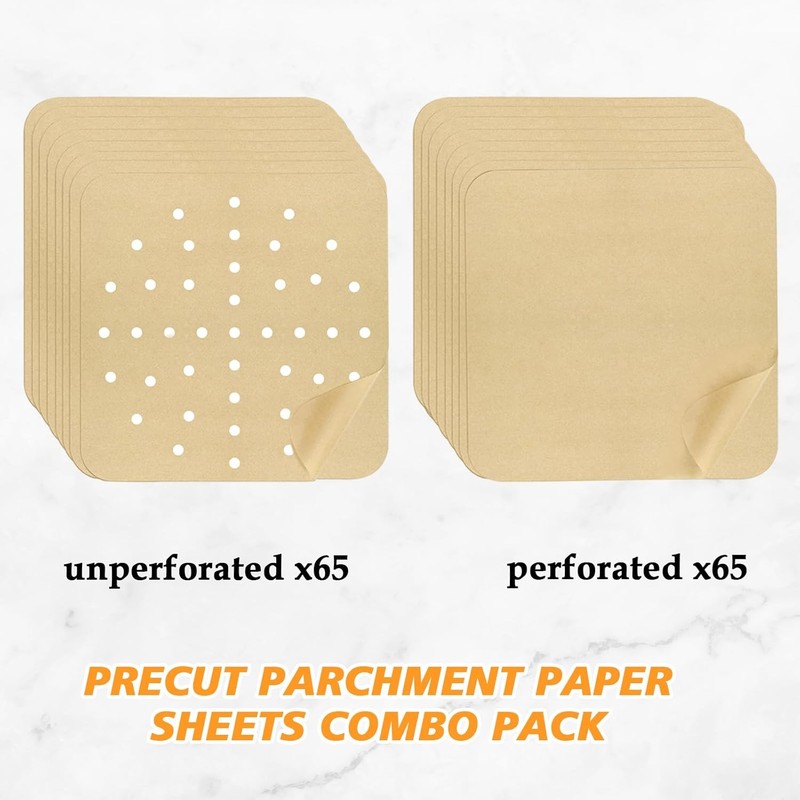 12 x 12 inch Parchment Paper Liners Air 12''x12'' 130 Pcs gallery