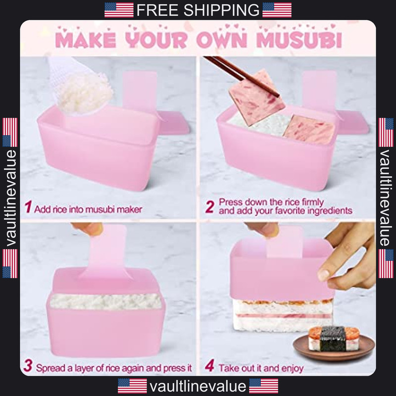 Onigiri mold 3 pack musubi press maker triangle rice ball bento lunch home DIY gallery