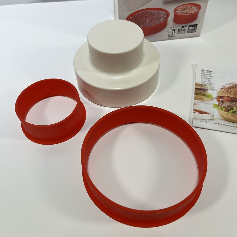 Lekue My Burger Stuffed Hamburger Patty Maker NEW BPA Free Silicone Summer Grill gallery