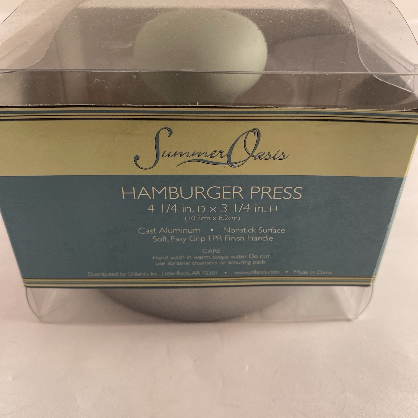 Cast Aluminum Non Stick Round Shape Hamburger Press NIB gallery
