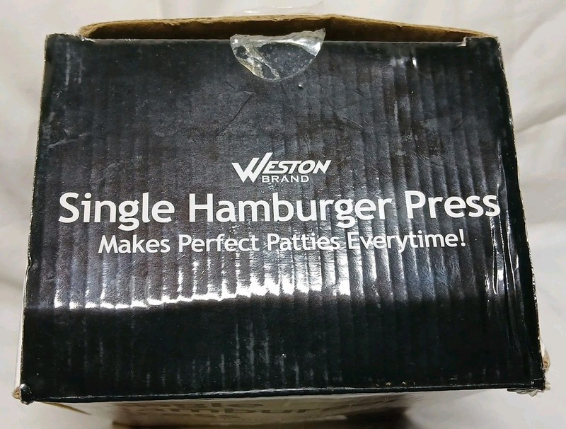 Weston Burger Single Hamburger Press 4 1/2" Patties Open Box gallery