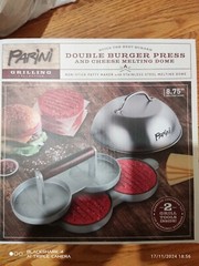 Parini Double Burger Press Cheese Melting Dome