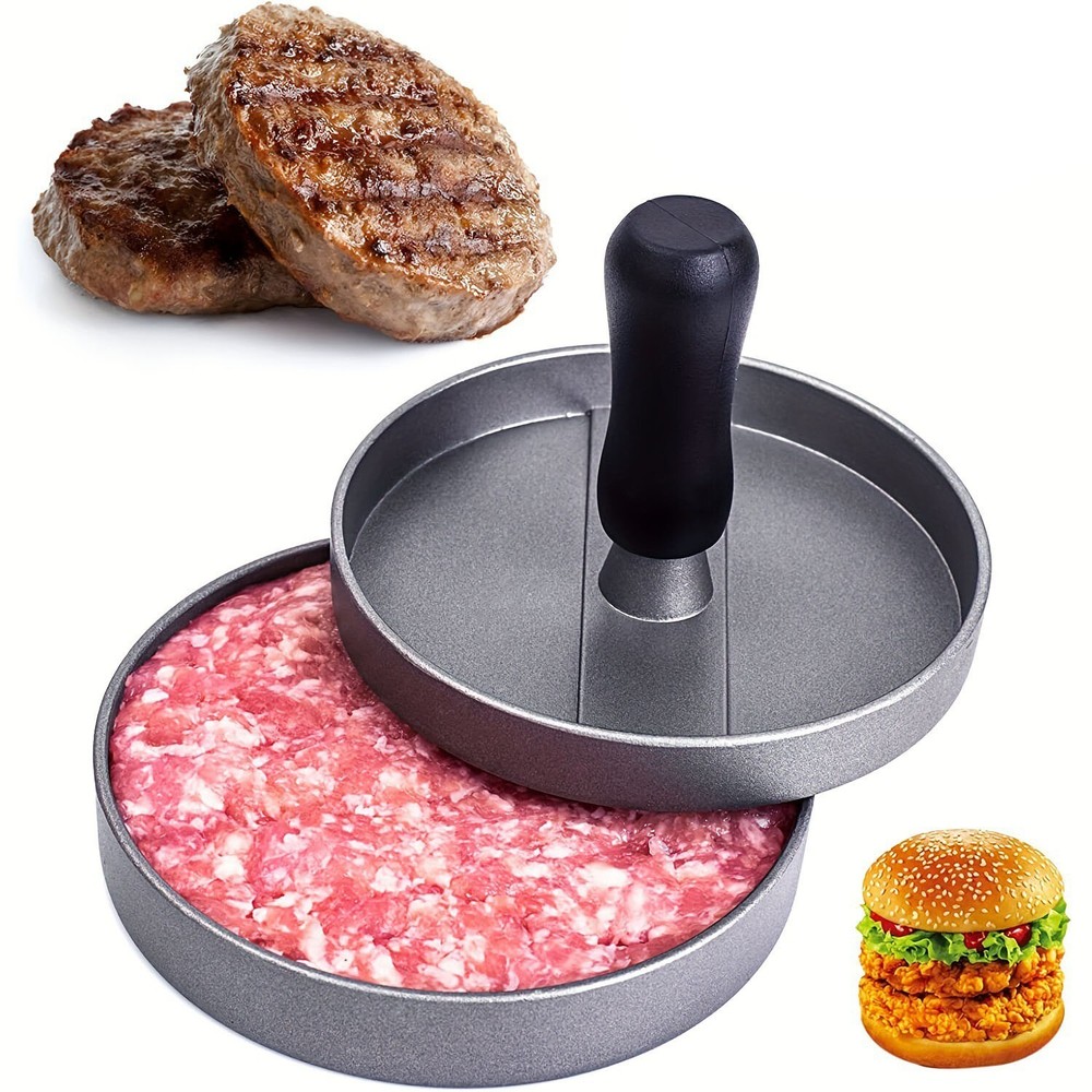 Aluminum Hamburger Press Stuffed Meat Grill Burger Patty Maker Tool Beef Patty