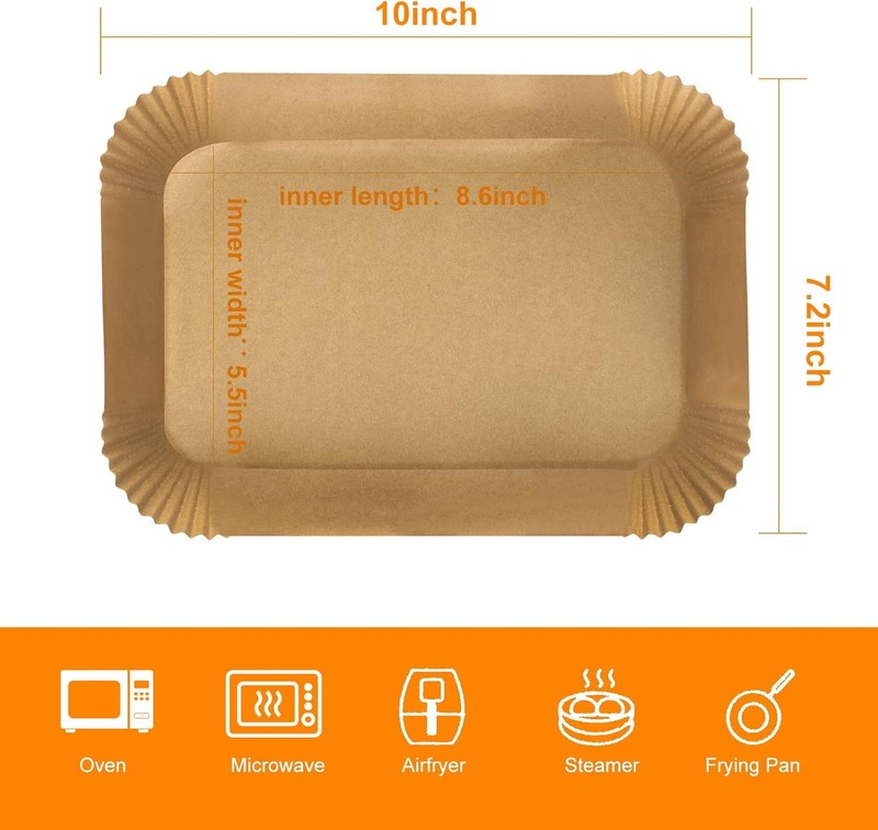 Air Fryer Disposable 8.6*5.5Rectangle-100 PCS, 8.6*5.5"Rectangle-100 PCS gallery