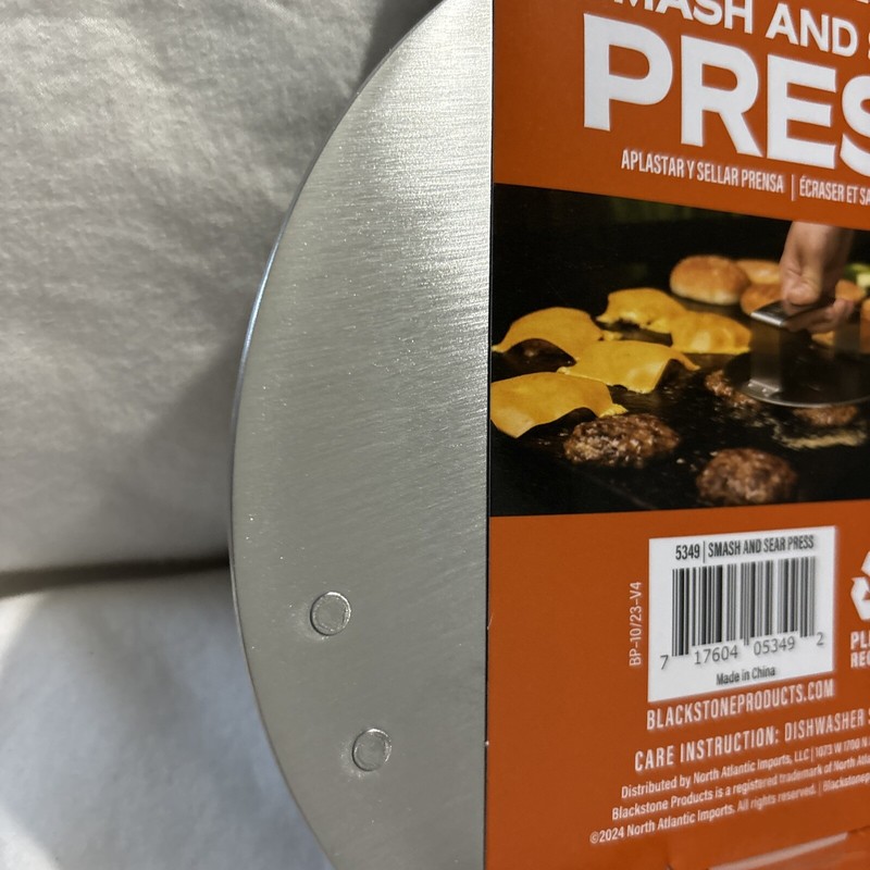 Blackstone 5349 Smash and Sear Press Burger Tool Stainless Steel Grill Gift New gallery