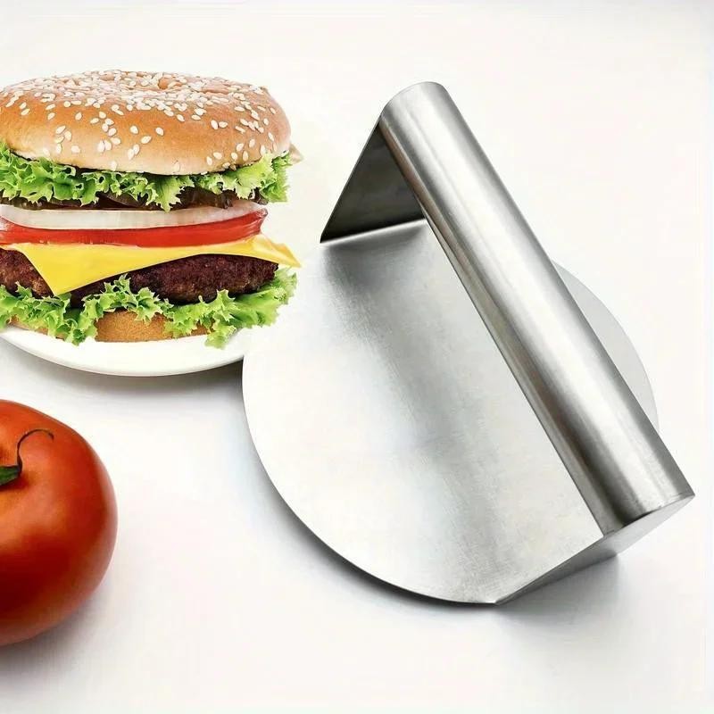 Stainless Steel Smash Burger Press Patty Maker Meat Masher Bbq Grill Tool gallery
