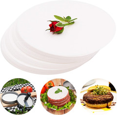 Patty Paper Sheets for 4/4.5 Inch Burger Press | 500 Pcs round | Hamburger Maker
