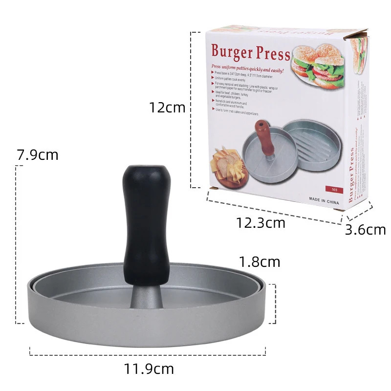 Burger Press Aluminum Nonstick Hamburger Patty Maker for Grill BBQ Kitchen gallery