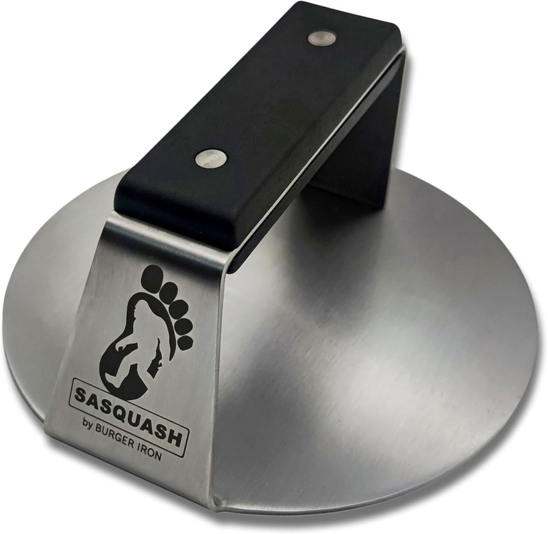 Sasquash Smash Burger Press, Heavy Duty Welded Meat Press Round, 6 Inch gallery