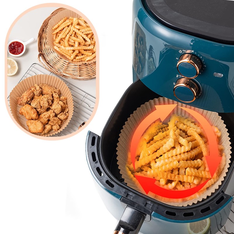 Air Fryer Disposable Paper Liner,Disposable Pads, 6.3 inches gallery