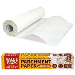 Katbite 15in x 242ft, 300 Sq.Ft Value Pack Parchment 15 in x 242 ft, White