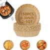 150Pcs Air Fryer Liners, 8 Inch Square 7.8inch X 1.77inch, natural wood color gallery