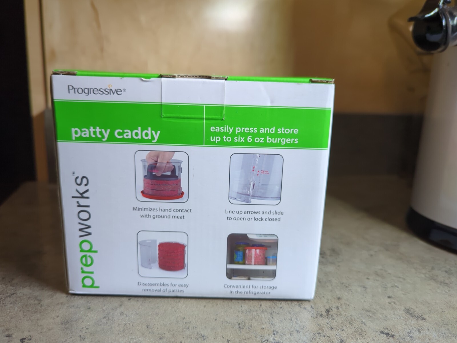 Prepworks by Progressive Hamburger Patty Caddy, Press and Storage Container gallery