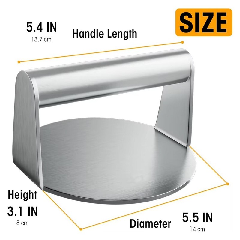 Meat Press for Hamburger Stainless Steel Circular Square Burger Patty Maker gallery