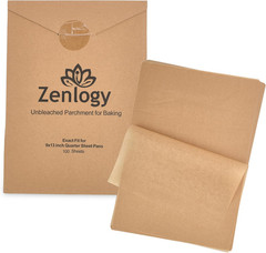 9X13 Parchment Paper (100 Sheets) – Unbleached, High Heat, Non-Stick, Pre-Cut Ba
