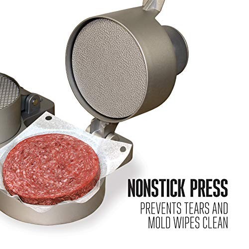 Double Burger Press 4 1/2 Inch Patties Hamburger Crab Cake Sausage Spring gallery