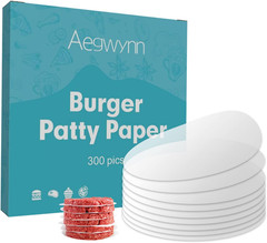 Aegwynn Hamburger Patty Paper round 4 Inch 300 Pcs, Parchment Burger Papers Non