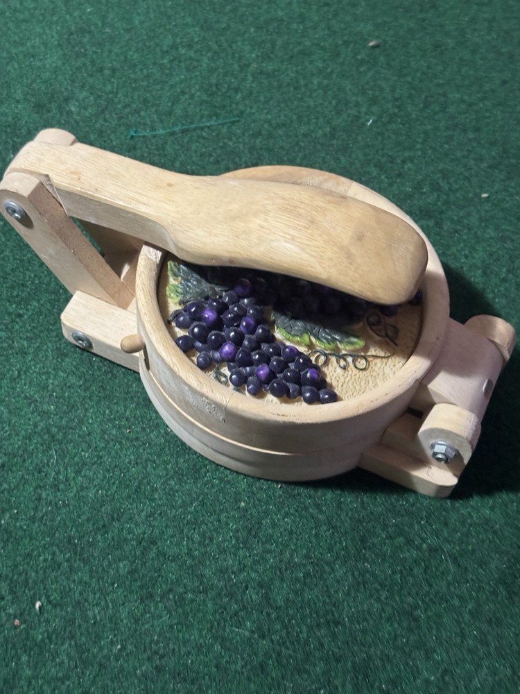 Vintage Wooden Grape Press Nutcracker Wine Press Style Kitchen Decor Vineyard