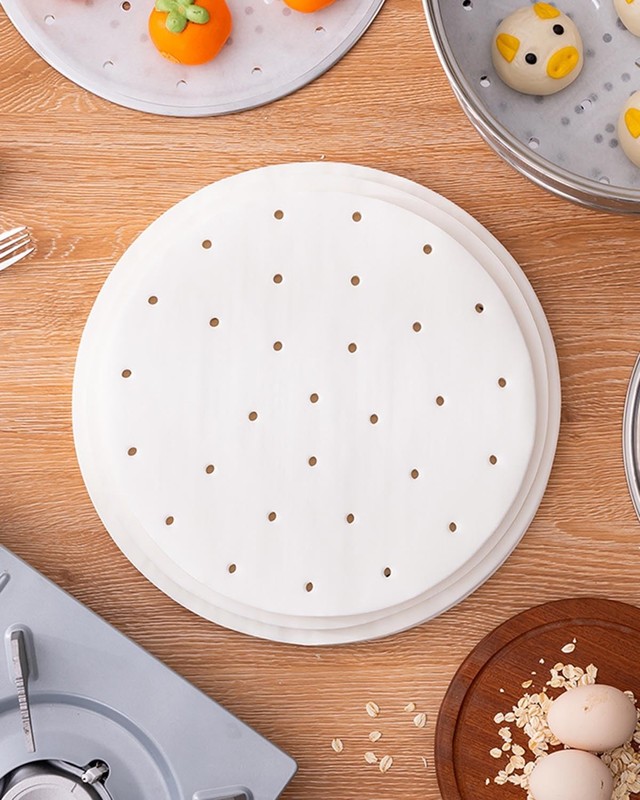 100pcs 11 Inch Round Air Fryer Liners, Fits 12-Inch 12 Inch, Steamer Liner gallery