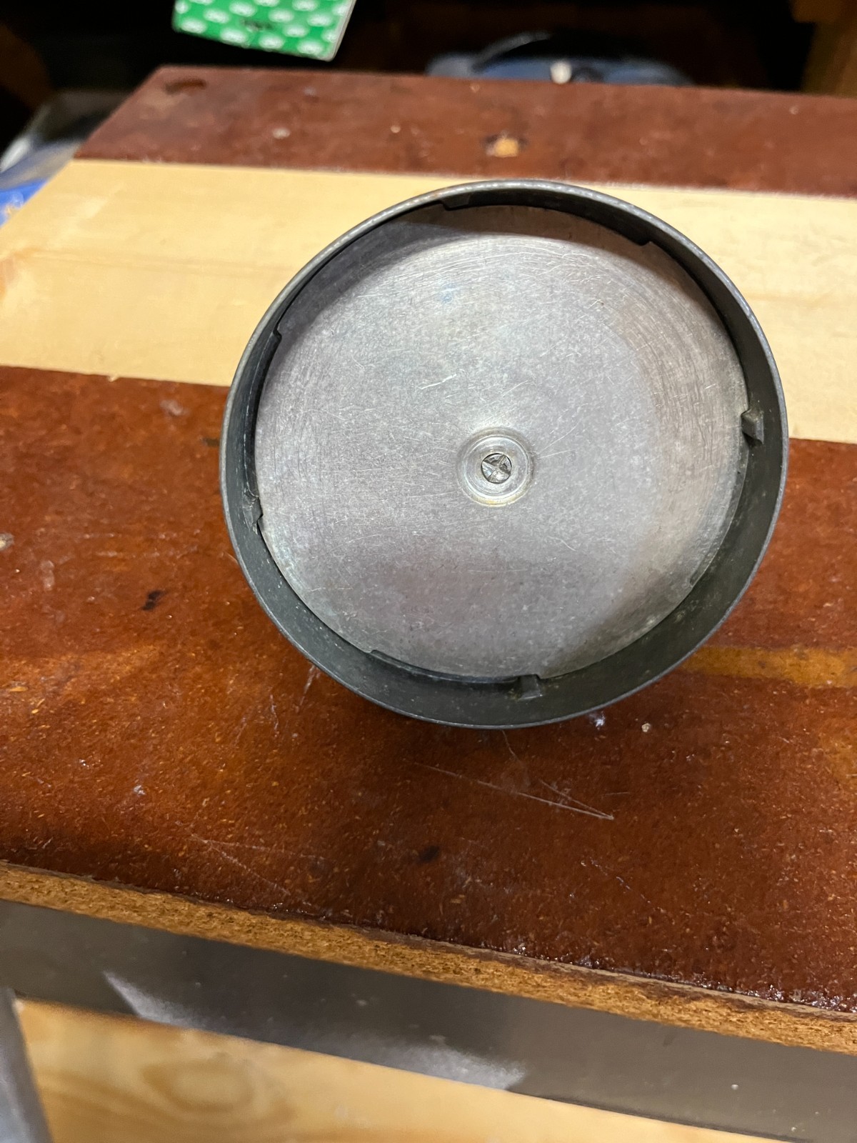 Hamburger Patty Press, Vintage Androck-Aluminum, Wood Handle. 1960's Vintage gallery