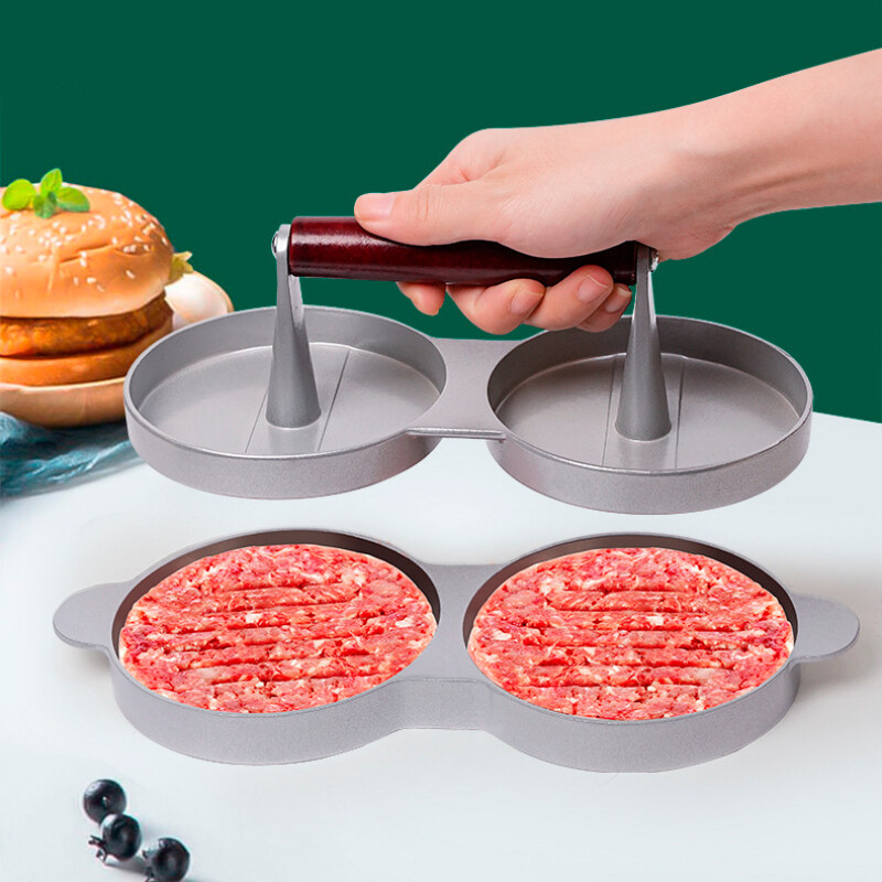 Hamburger Press Patty Maker Suit DIY Mold - Single, Double, and Triple Head gallery
