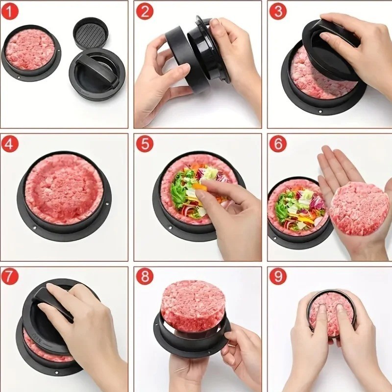 1 Set, Suitable for RV Kitchen, Non-stick Hamburger Machine, Meat Pie Machine gallery