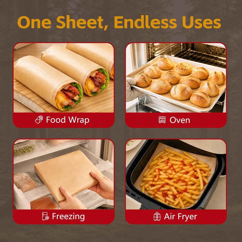 100 Pcs 12x16 Inches Unbleached Parchment Paper 12"x16"-100, gallery
