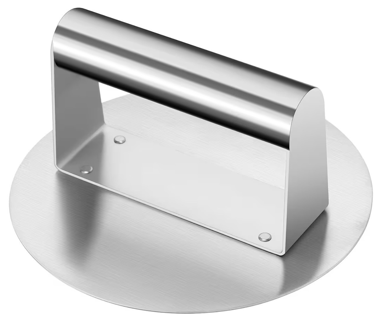 Stainless Steel Burger Press, 6.2”Round Smasher Non-Stick Smooth Hamburger Press gallery