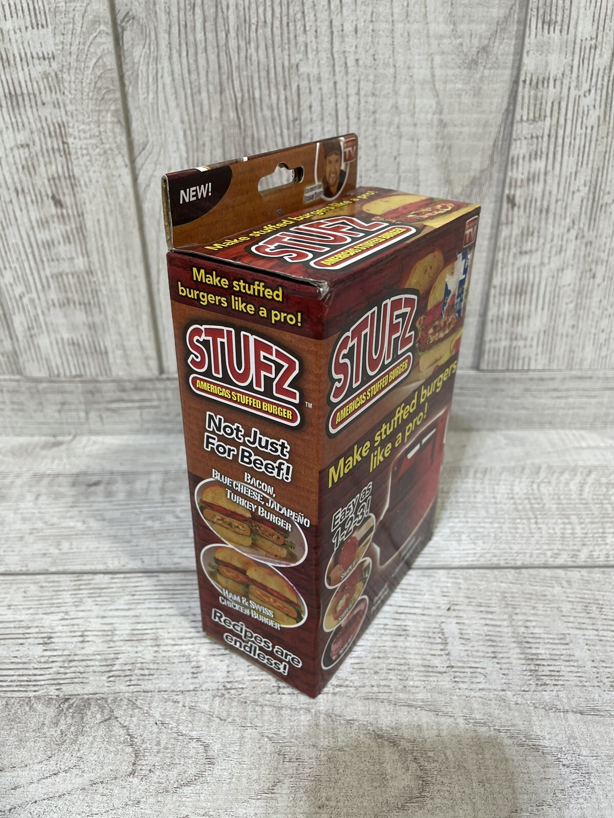 Stufz Stuffed Burger Press Hamburger Patty Maker Juicy BBQ Grill As Seen On TV gallery