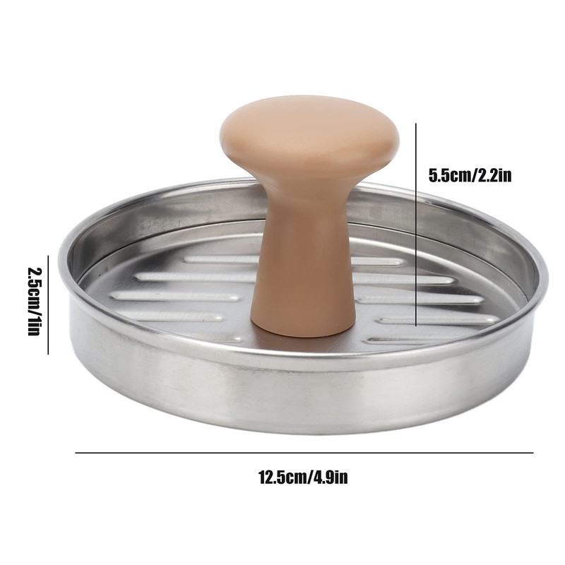 NonStick Hamburger Meat Press Mold 5 Inch Stainless Steel Patty Maker BBQ gallery
