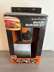 Brand New BLACKSTONE Smash Burger Kit, stainless steel Sear Cover Serve