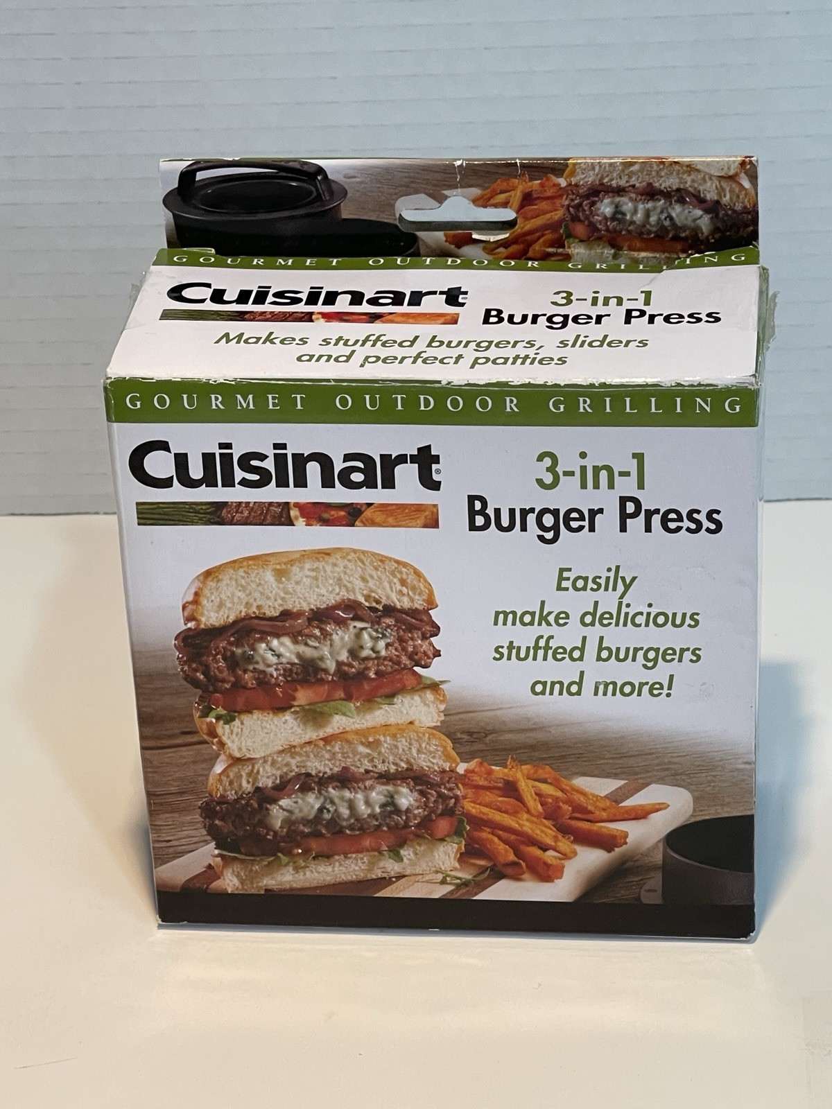 Cuisinart 3 in 1 Stuffed Burger Press Hamburger Patty Maker BBQ Grill Mold Tool gallery