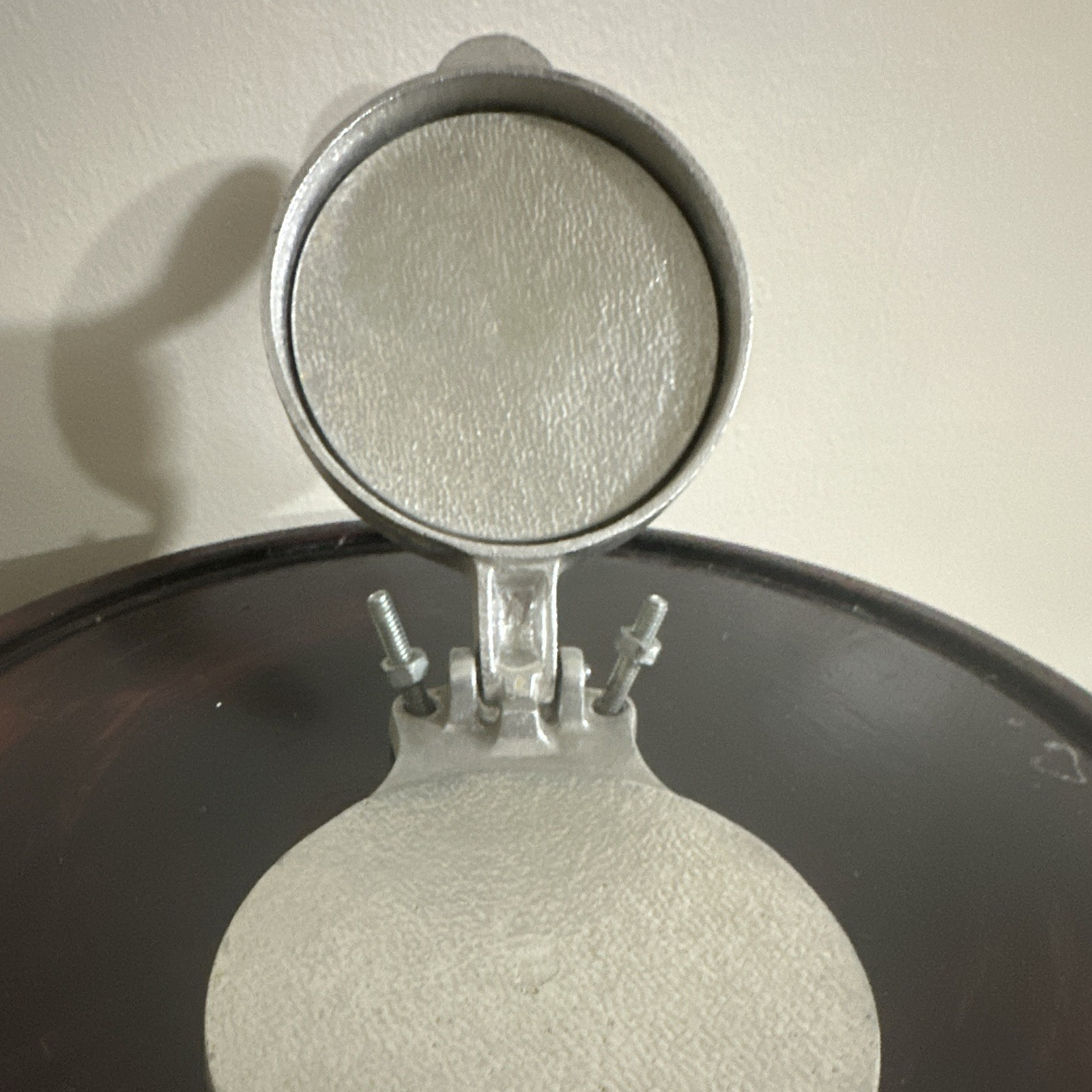 Intedge Aluminum Burger Patty Press Large 6 in Adjustable Silver OP2 gallery