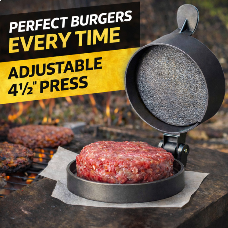 Single Burger Press Heavy Duty - Mossy Oak Gamekeeper, Weston 4.5” Patty Press gallery