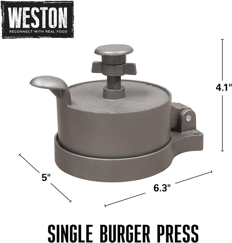 Burger Press, Makes 4 1/2" Diameter Patties for Hamburger, Crab Cakes, Sausage, gallery